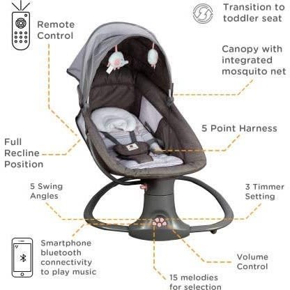 3-in-1 Deluxe Multi-functional Bassinet/swing & Napper Swings