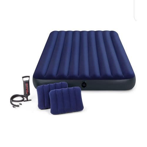 3-Person Inflatable Classic Downy Airbed With 2 Pillows