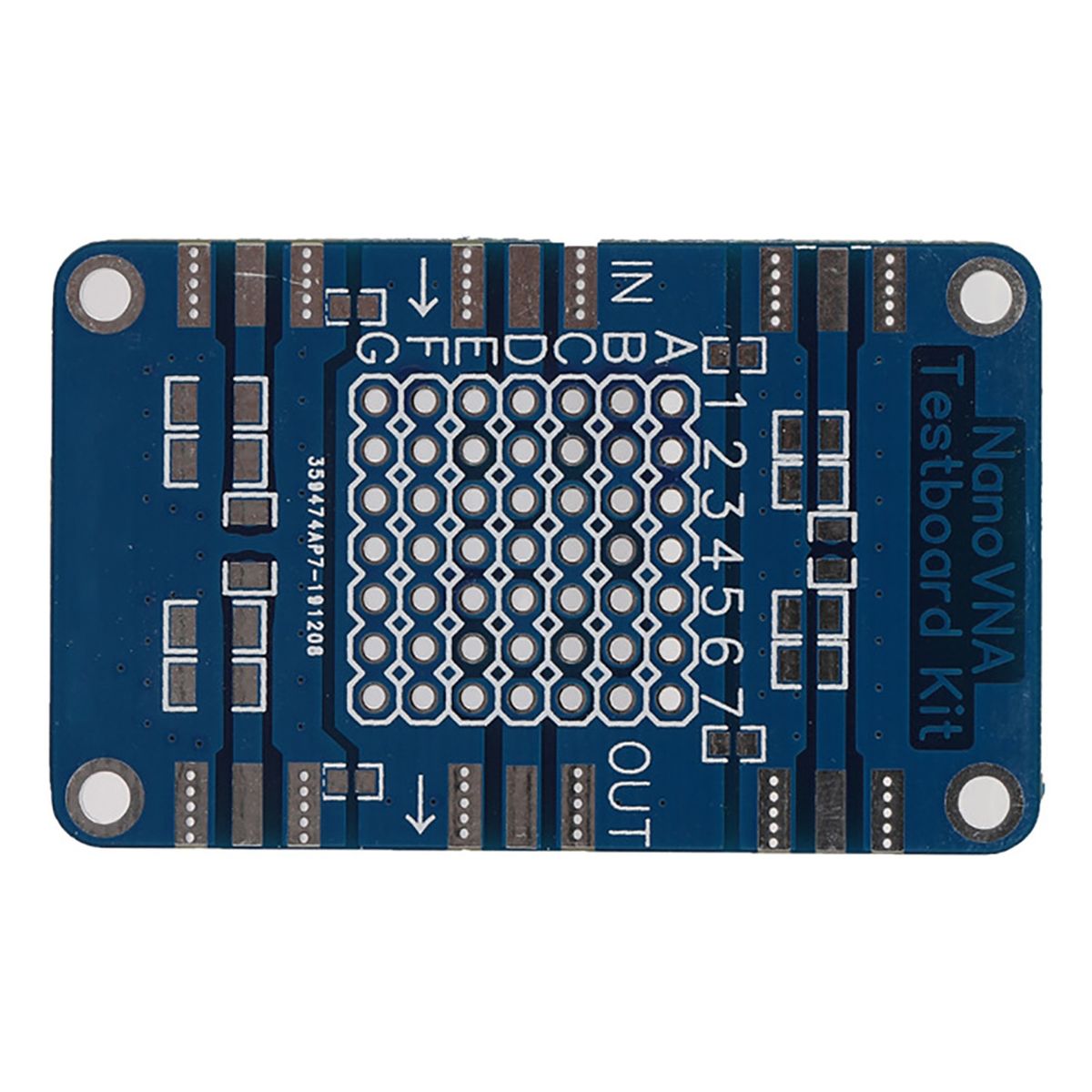 NanoVNA Test Board Efficient Good Hardness DIY Metal-Blue