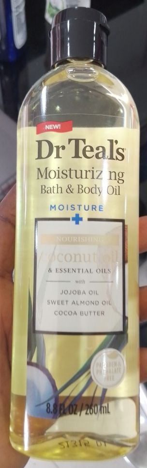 Dr Teal Moisturizing Coconut Bath  And Body Oil, 8.8 Fl. Oz