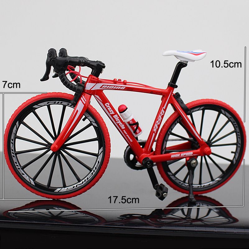 15 Type Crazy Magic Finger Bike Alloy Bicycle Model 1:10 Bicycle Bend Road Mini Racing Toys Adult Collection Gifts