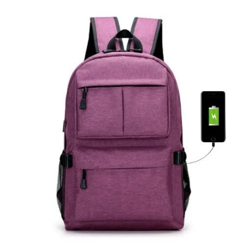 Usb Powered Laptop Charging Bag - Purple