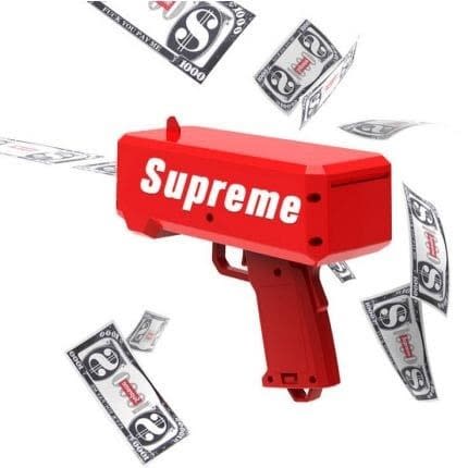 Supreme Cash Canon Money Spraying Gun - Red