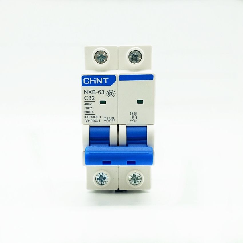 CHINT Circuit Breaker NXB-63 2 Poles Type MCB 1A 2A 3A 4A