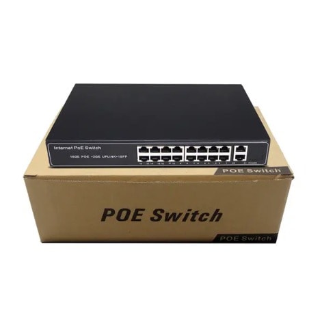 16 Port Poe Switch - 2 Gigabit Uplink Port