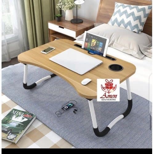 Multipurpose Foldable Laptop Table With Tab And Cup Holder
