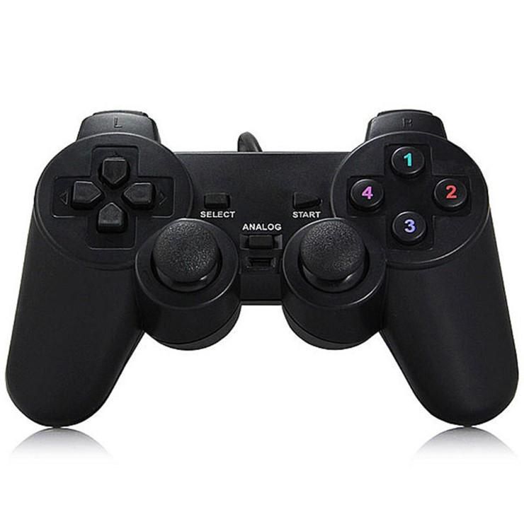 PS2 shape gamepad 208USB wired handle PC arcade game controller game console accessories black