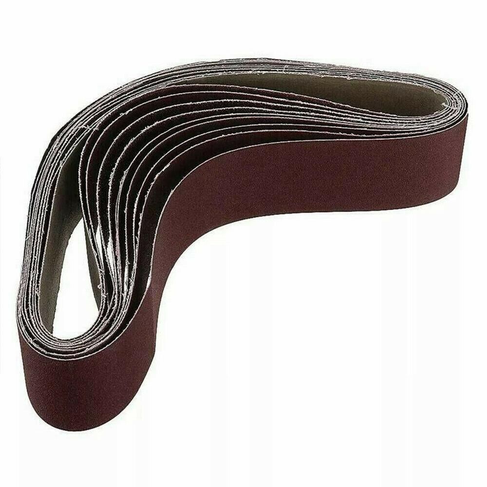 10Pack 686X50Mm Sanding Belts 100 Grit Aluminium Oxide