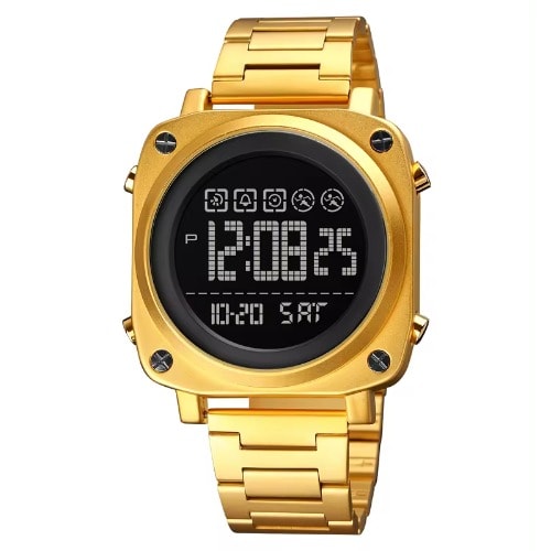 Bracelet Strap Water Resistance Men's Gold Wrist Watch