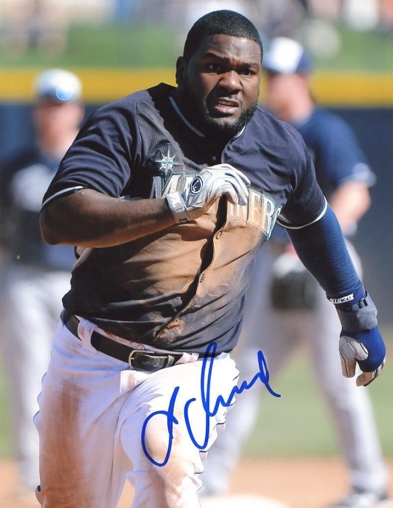 ABRAHAM ALMONTE SEATTLE MARINERS SIGNED 8X10 Photo Poster painting W/COA