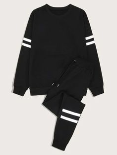 Men's Unique Up & Down Jogger - Black