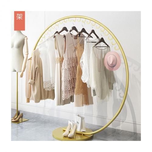 Metal Iron Coat Rack Floor Standing Clothes Hanging Storage