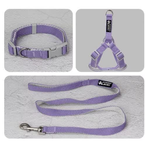 Purple Dog Collar Set