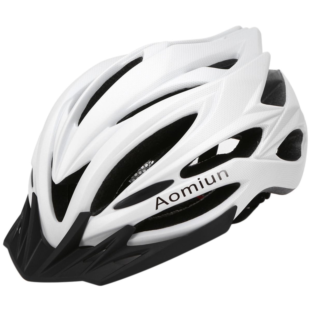 Aomiun Breathable Cycling Helmet with Rear Light Sun Visor Women Men Lightweight Safety Helmet Bike Helmet for Mountain Bicycle Road Bike