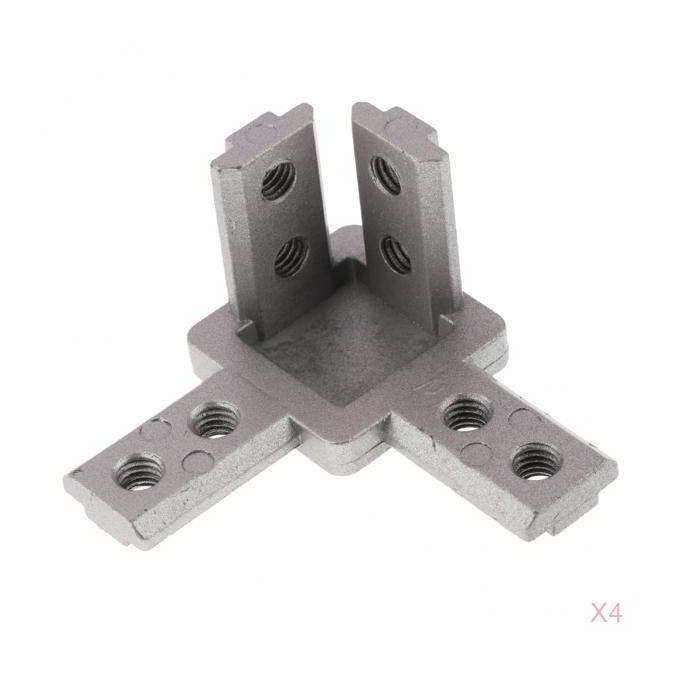 4 Pcs Interior Connector Joint Bracket For 3030 Aluminum Extrusion