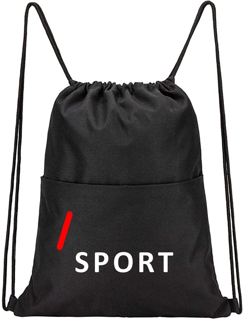 Quality Sport Gym Drawstring Backpack/Bag With Print