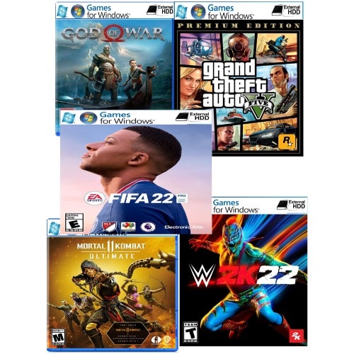 PC - Laptop Games Collection + 500GB External Hard Drive