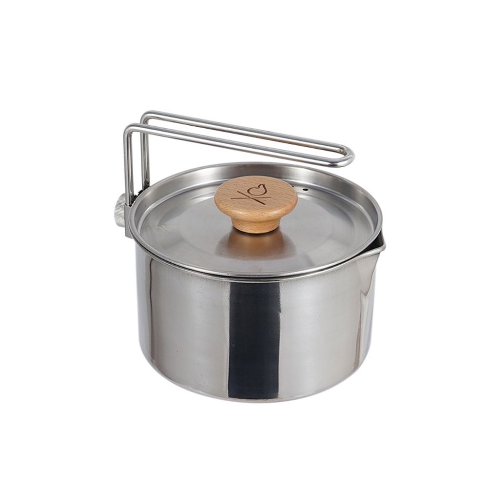 Stainless Steel Kettle Outdoor Camping Pot Portable