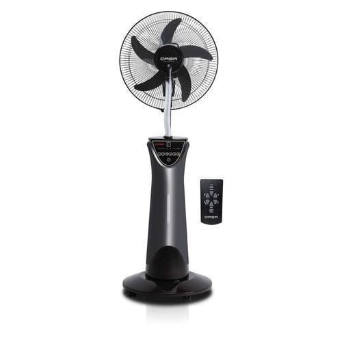 Rechargeable Water Mist Fan + Remote Control - 12V - Black