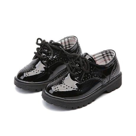 2020 Kids Trendy Formal Shoe (Black)
