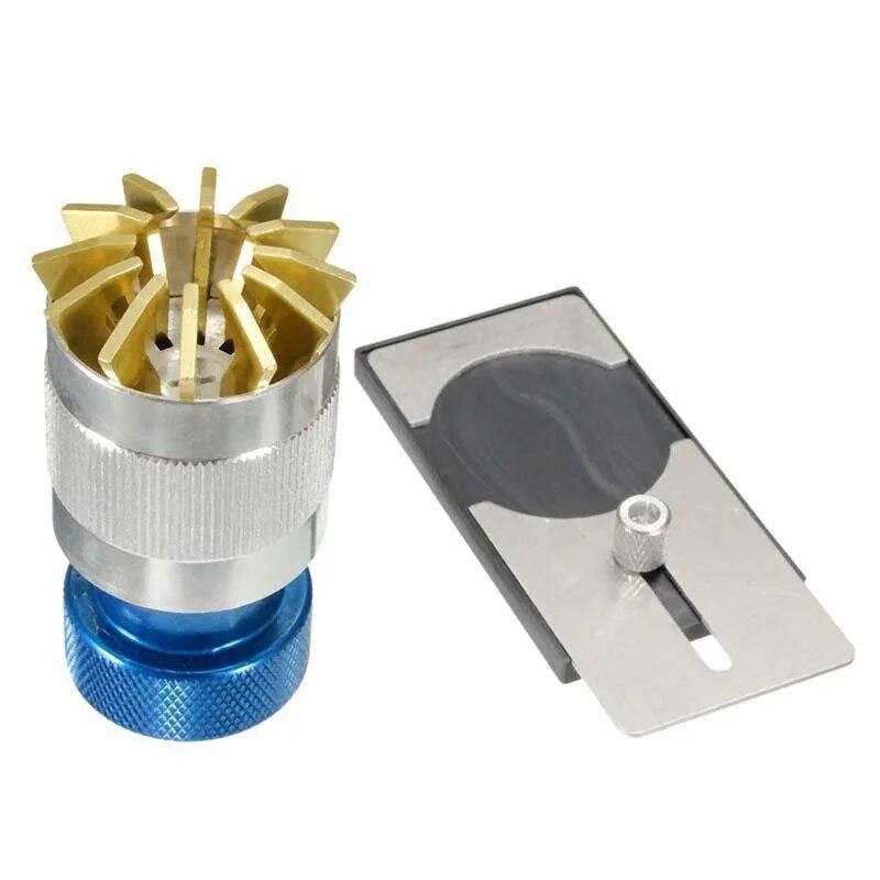 XSXS--Crystal Lift Glass cop Watch Opener Remove watch glass platform Blue