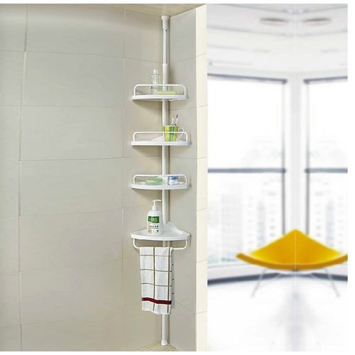 4-tier Bathroom And Kitchen Corner Shelf Organizer