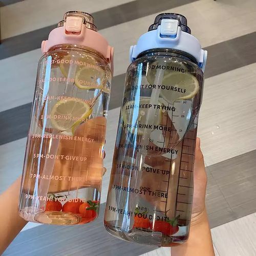 2 Litres Water Bottle Motivational Water Bottle(1 Bottle)