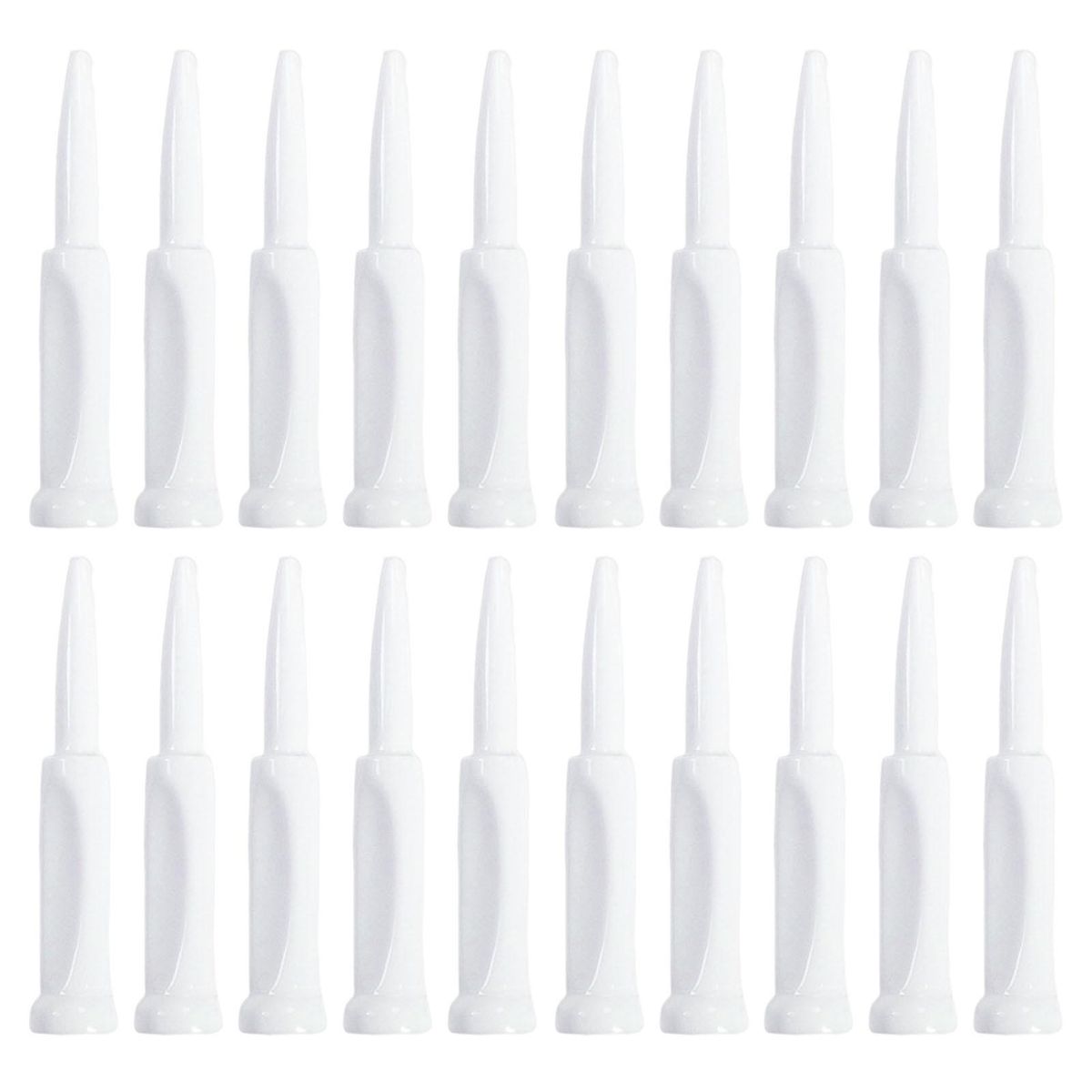 20Pcs Golfing Tees Portable Ball Tees Ball Holder White