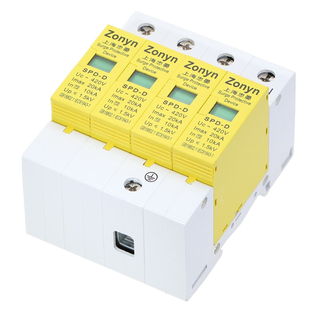 High Quality 4P SPD 420V 10KA~20KA House Surge Protector