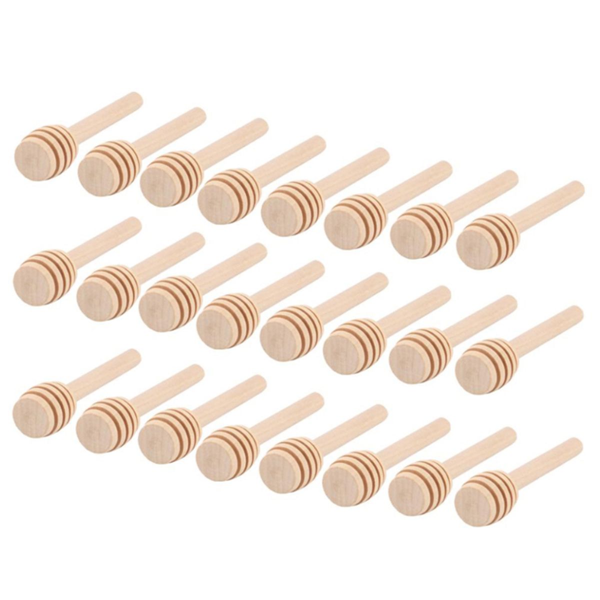 24 Pack Mini Wooden Honey Dipper Sticks Honey Dippers 6 Inch
