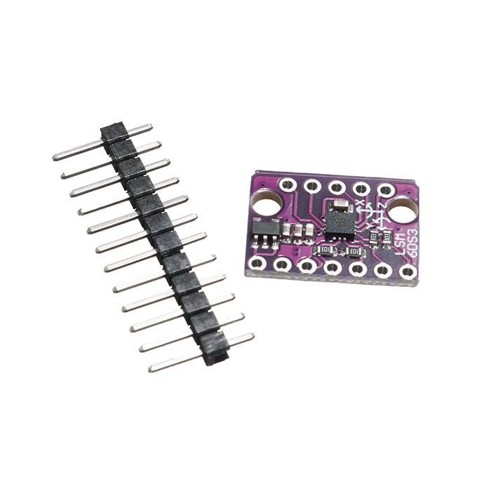 GY-LSM6DS3 1.71-5V 3 Axis Accelerometer 3 Axis Gyroscope Sensor 6 Axis Inertial Breakout Board Tilt Angle Module Embedded Temperature Sensor /I2C Serial Interface Low Power Consumption