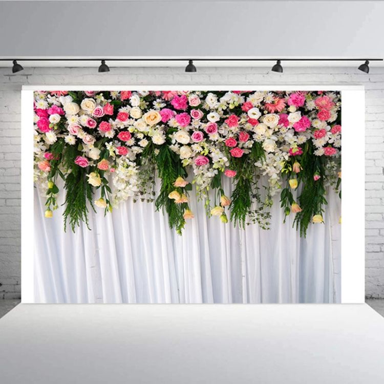 2.1m X 1.5m Flower Wall Simulation Wedding Background Cloth
