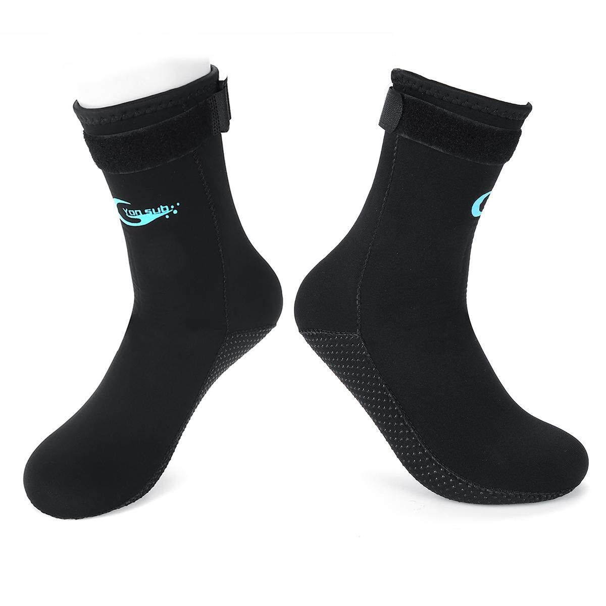 3mm Neoprene Diving Scuba Surfing Snorkeling Swimming Lurker Unisex Sock Sport Jet Black