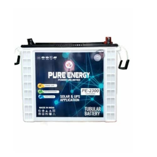 Pure Energy 12v 230ah Tall Tubular Solar Inverter Battery