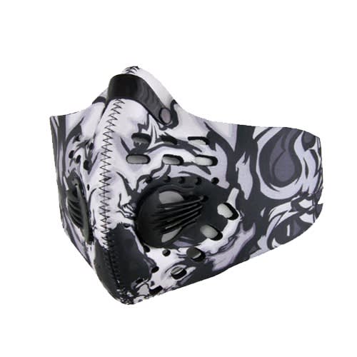 Washable Reusable Face Mask With Pm2.5 Mask Filter And Respiratory Valve- White