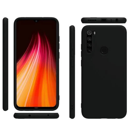 Silicon Back Case For Redmi Note 8 - Black