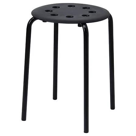 Marius Stool - 45 Cm- Black