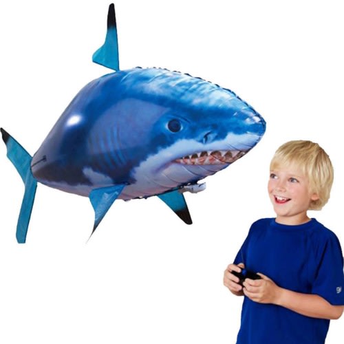 Remote Control Flying Shark Fish Rcradio Air Swimmer Inflatable Blimp Toy