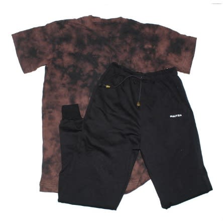 Cameo Diy Tshirt & Black Crested Joggers