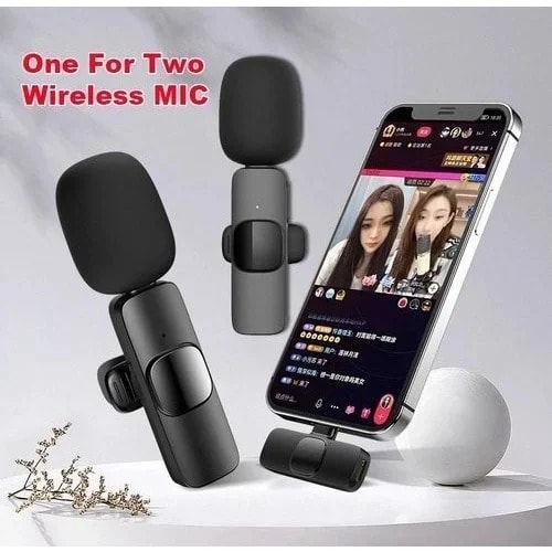 2 In 1 Dual Wireless Lavalier Microphone For Android Type-c