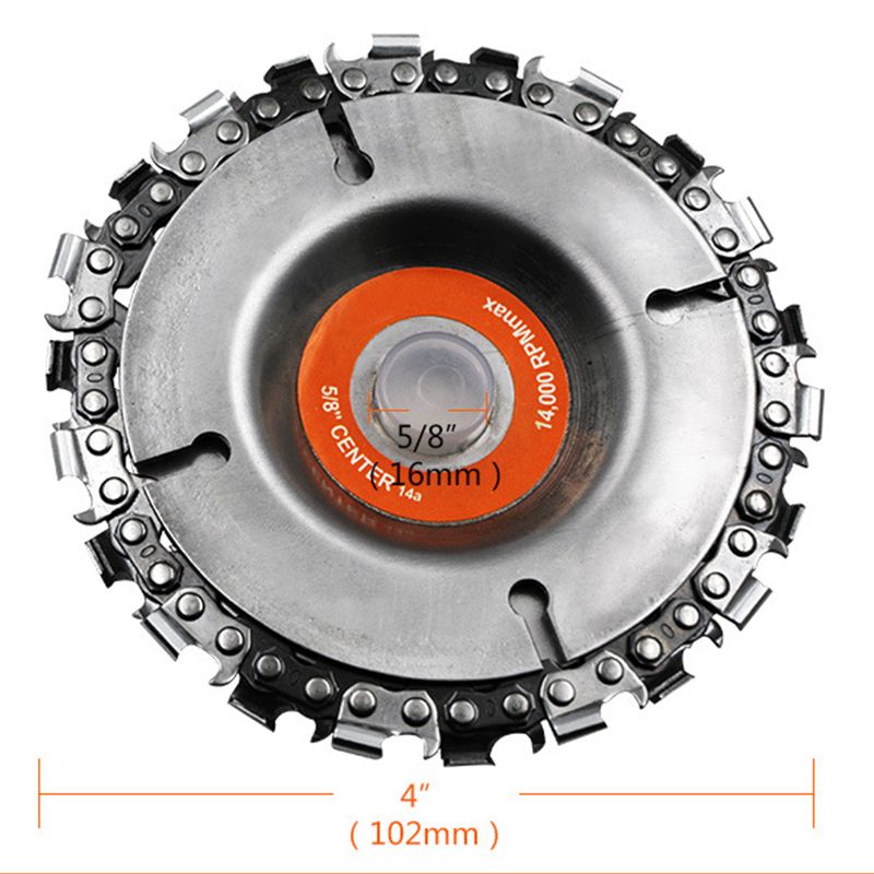 Woodworking Chain Disk Blade 4-inch Angle Grinder 4.5-inch Slotted