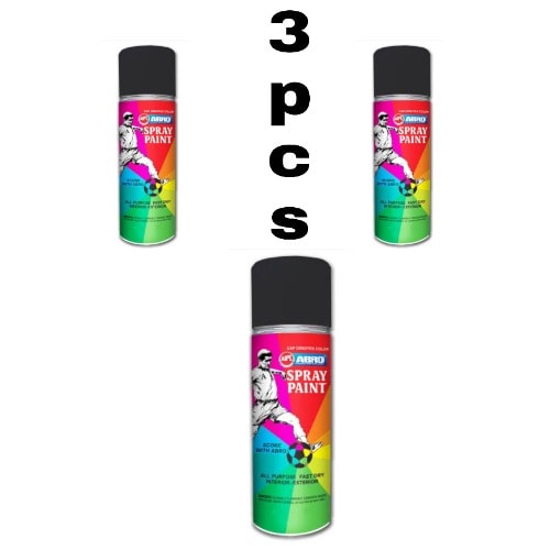 Spray Paint - Black - 3pieces