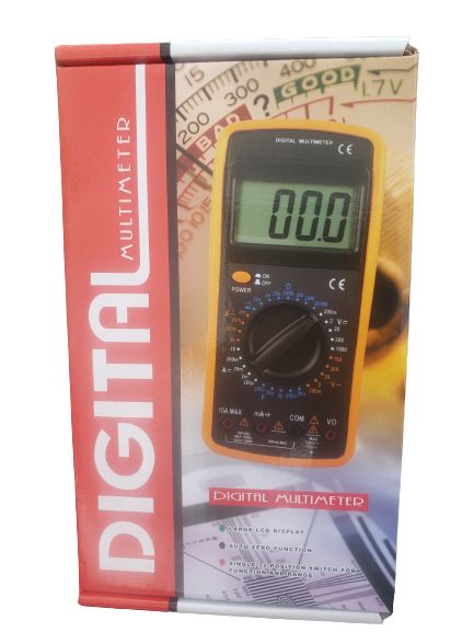 Digital Multimeter DC AC Voltmeter Measures Voltage Tester