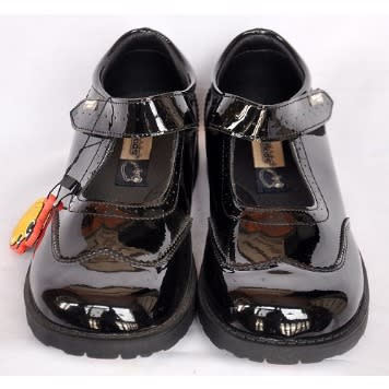 Black Girls School Shoes Small - P88708