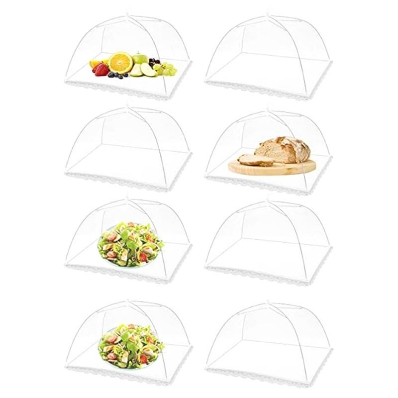 8Pcs 17 inch Pop-Up Outside Picnic Mesh Food