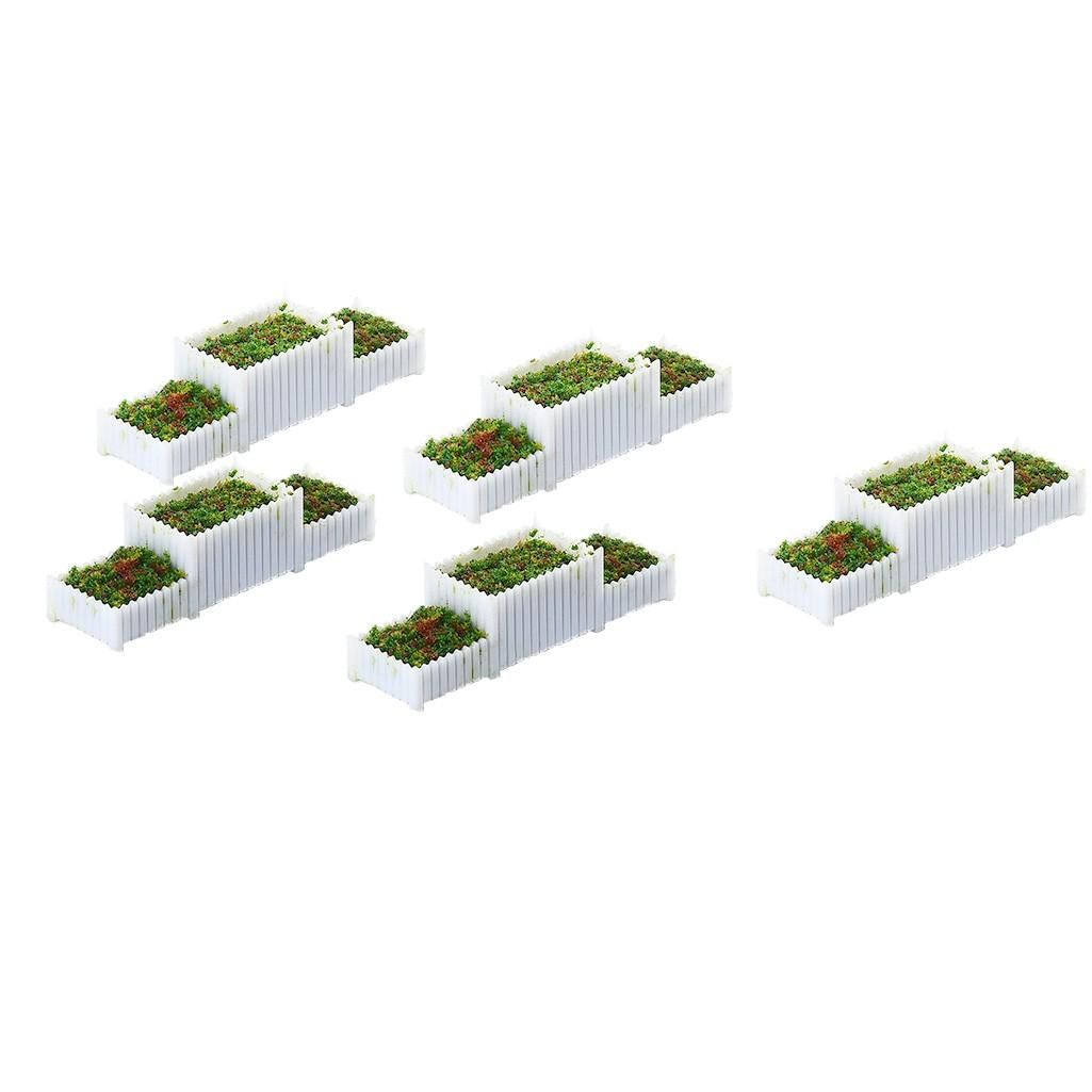 5Pcs DIY Sand Table Template Layout Material Road Park Flowerbed Scenery Booth Flowerbed Model