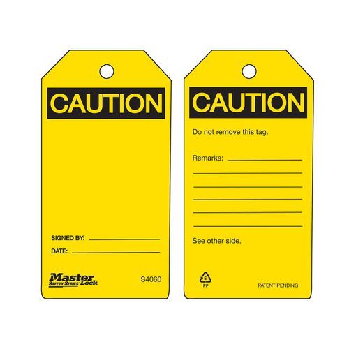 Yellow Caution Blank - Safety Tag - Safety Sign