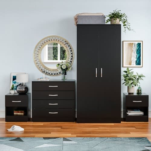 Sadia- 4 Piece Bedroom Set Black
