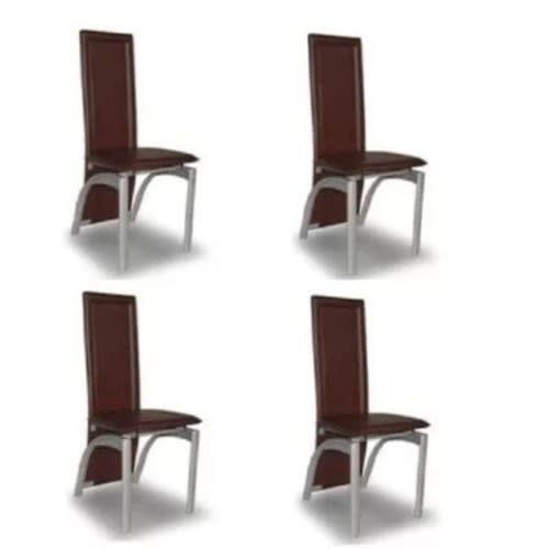 Leather Dining Chairs - 4 Sets - 4 Pieces