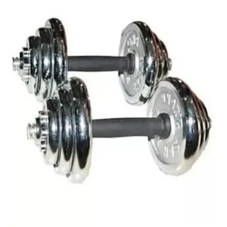 De Young Adjustable Chrome Dumbbell Pair - 10kg